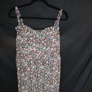 Torrid Size One Brown Floral Mid Knee Length